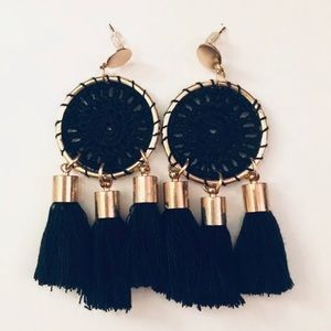 Dreamcatcher Fringe Drop Tassel Earrings